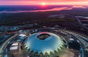 Самара Арена вечером